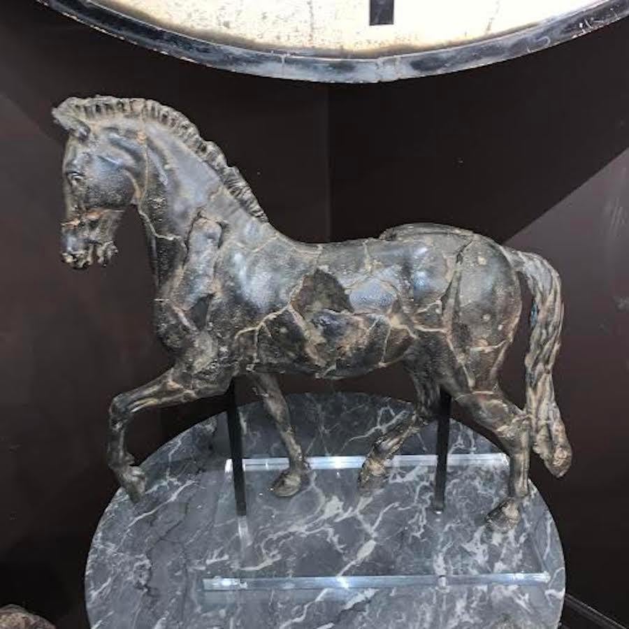 Sculptured Classic Greek Style Horse Statue, Thailand, Contemporary 2