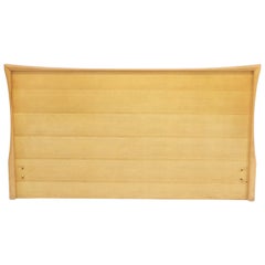 Sculptured Concave Shape Birch Queen Size Headboard