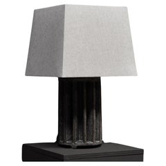 Sculptured “I” Ceramic Table Lamp   