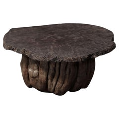 Antique Sculptured Stump Coffee Table