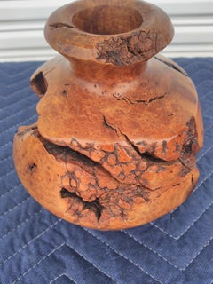 7" Sculptured Turned Wood Sculpture