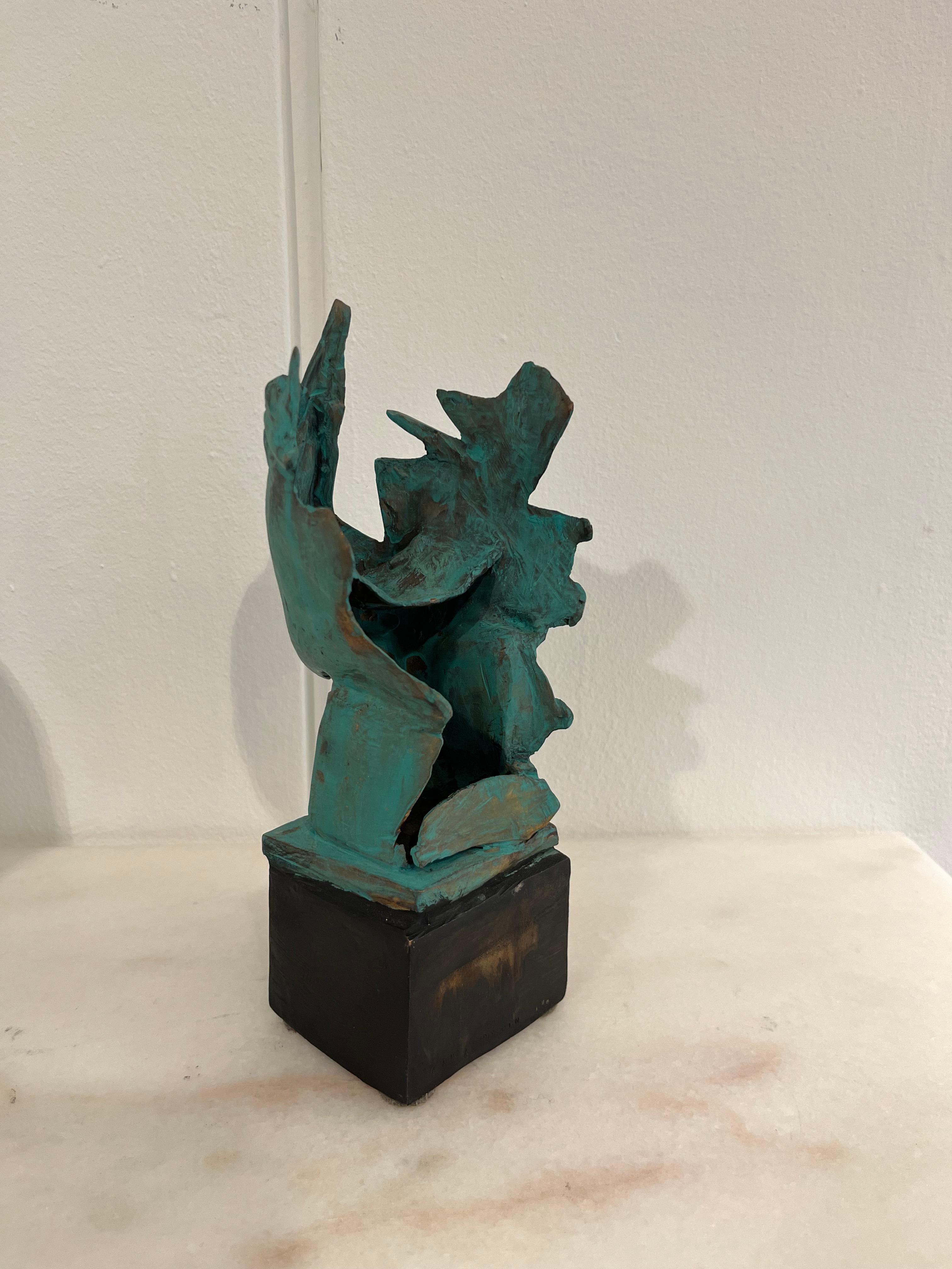 Sculptures, Bronze Faces by Anna Stein  In Excellent Condition For Sale In Saint-Ouen, FR