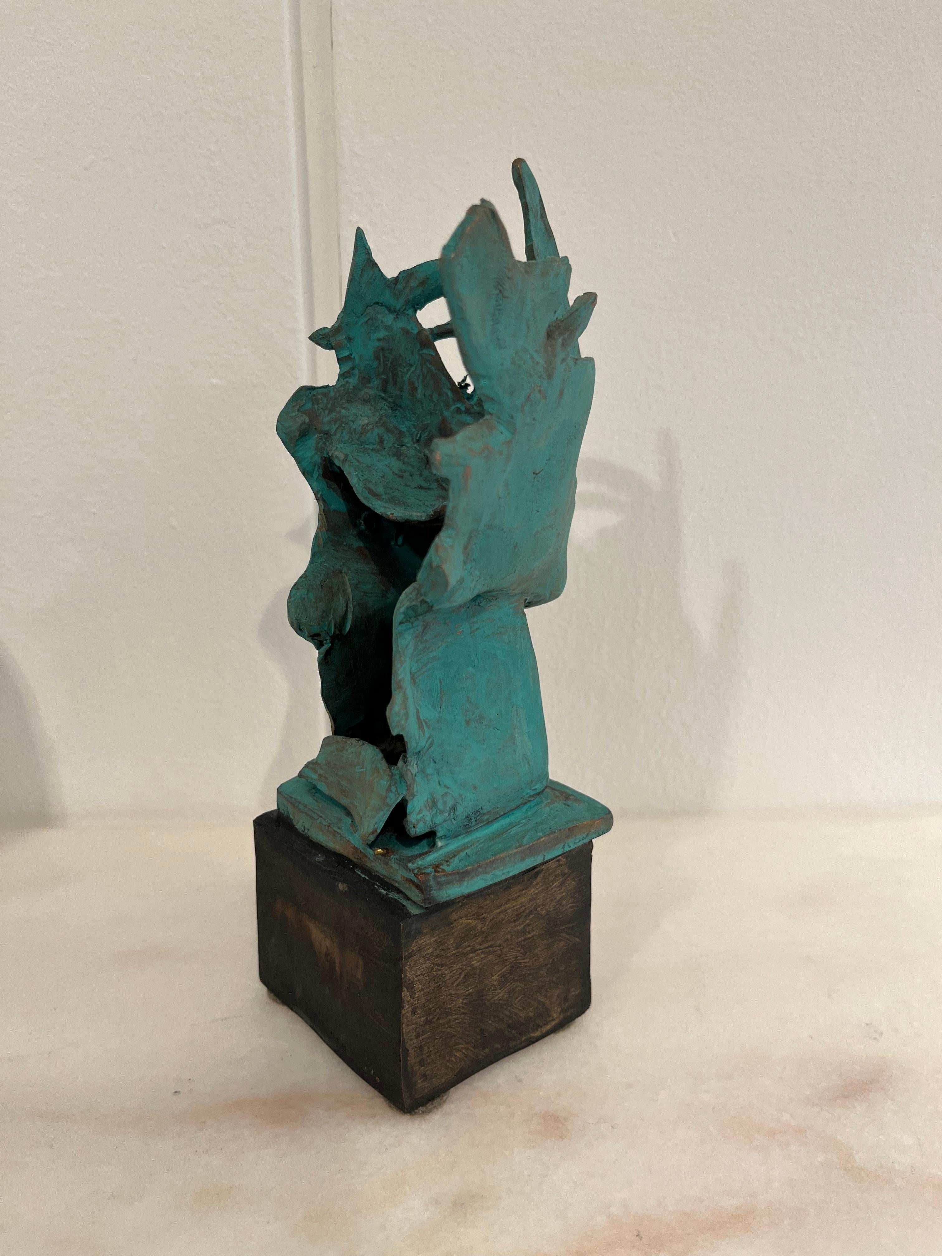 Late 20th Century Sculptures, Bronze Faces by Anna Stein  For Sale