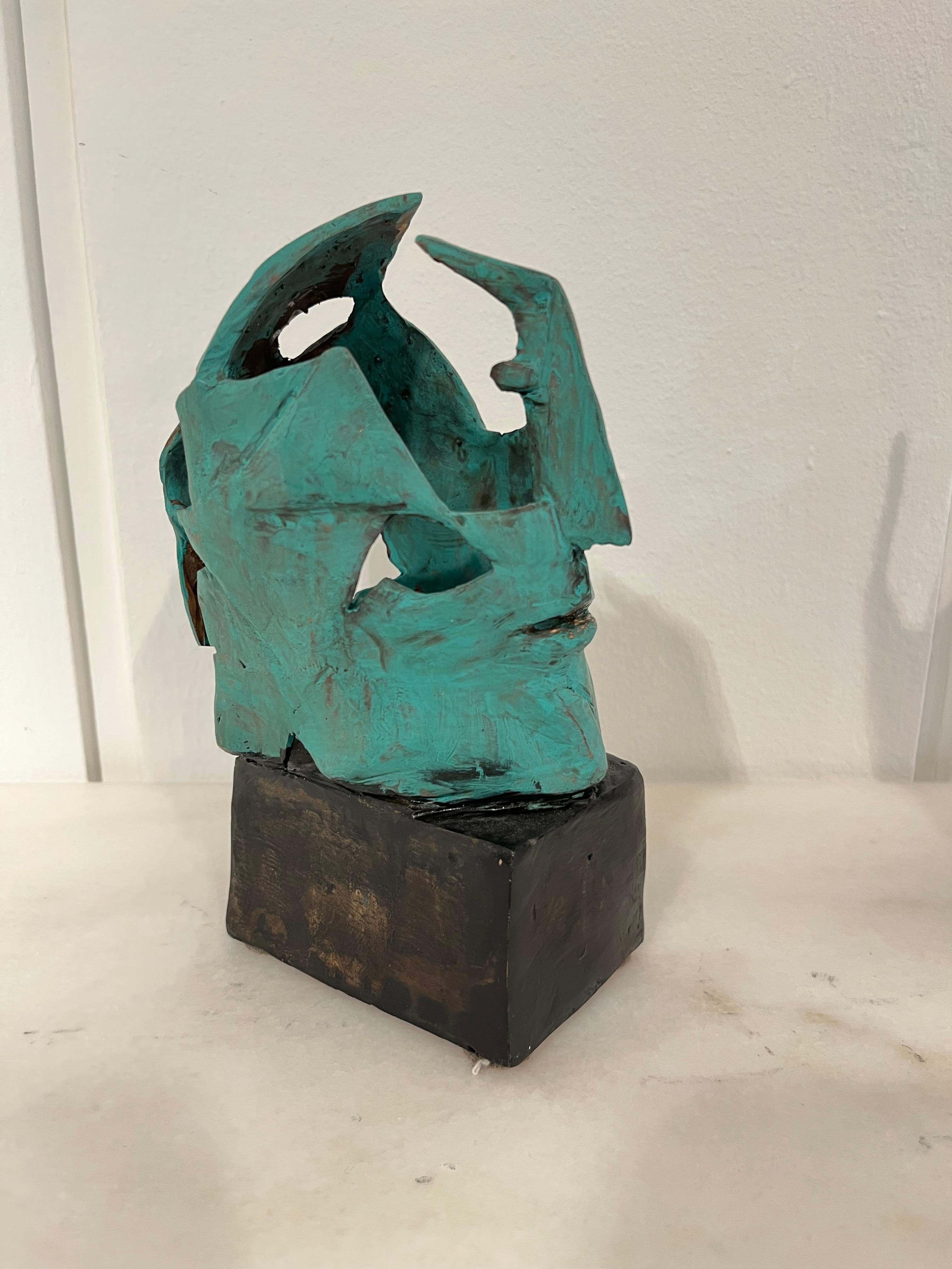 Skulpturen, Bronze-Gesichter von Anna Stein  im Angebot 1