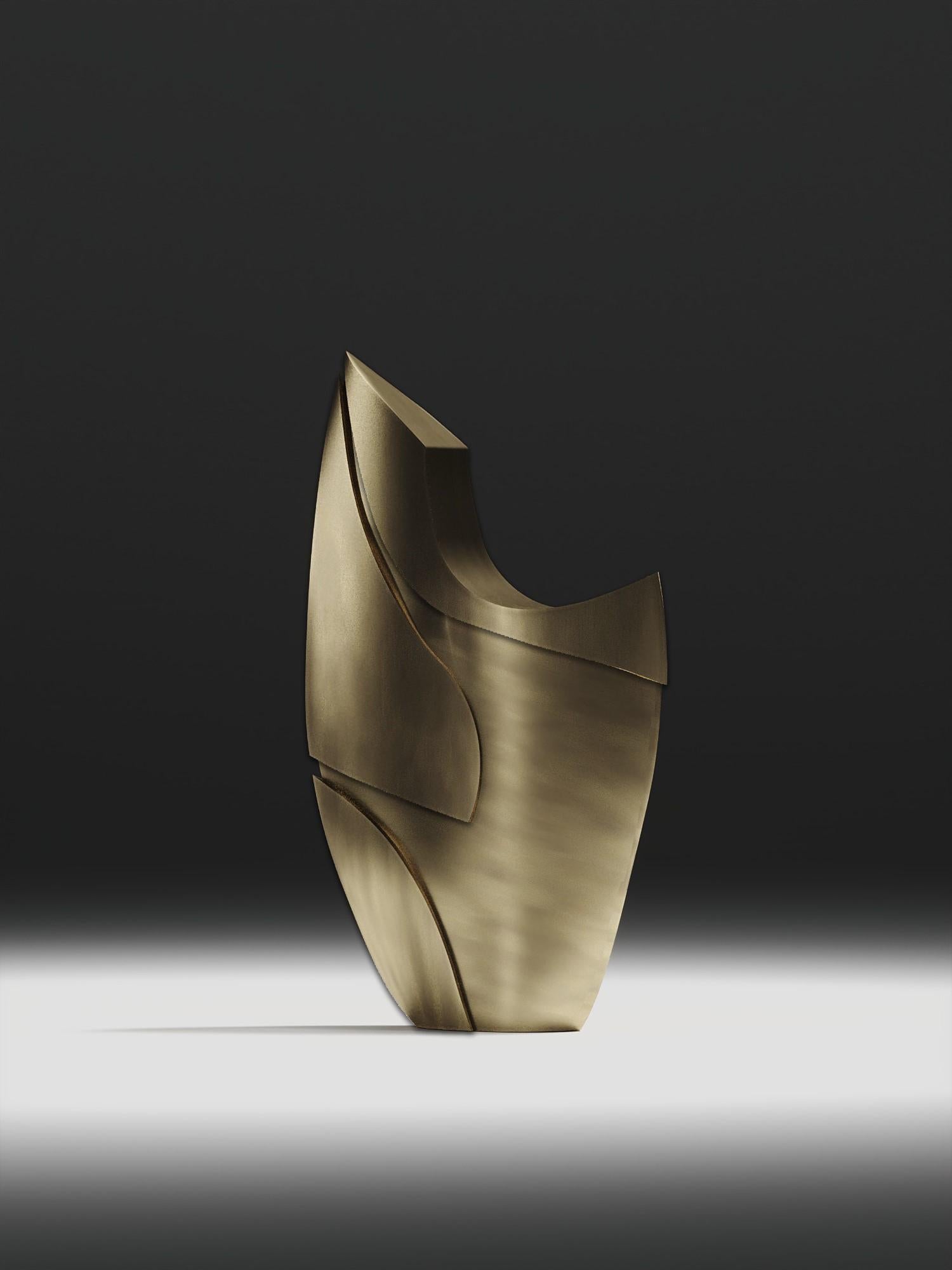 Filippino Sculture in bronzo-Patina Brass di Patrick Coard Paris in vendita