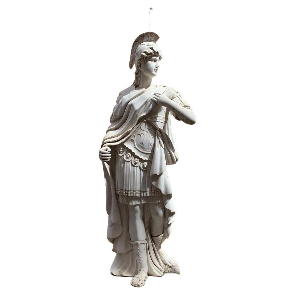ARTICLE : SCULPTURES
ORIGINE : ITALIE
PÉRIODE : FIN DU 18E SIÈCLE/DÉBUT DU 19E SIÈCLE

Dimensions :
La figure : 74 ¾ in. (190 cm) de haut
Le piédestal en marbre : 31 ¾ in. (65x75x83 cm.) de haut
Les sculptures proviennent de la collection de