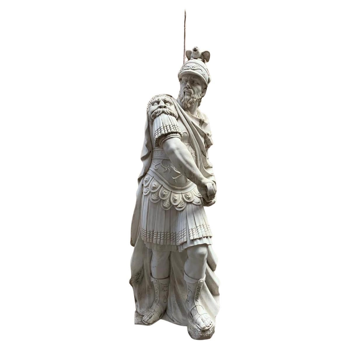 Italian Sculptures White Marble Italy Late 18th/Early 19th Century For Sale
