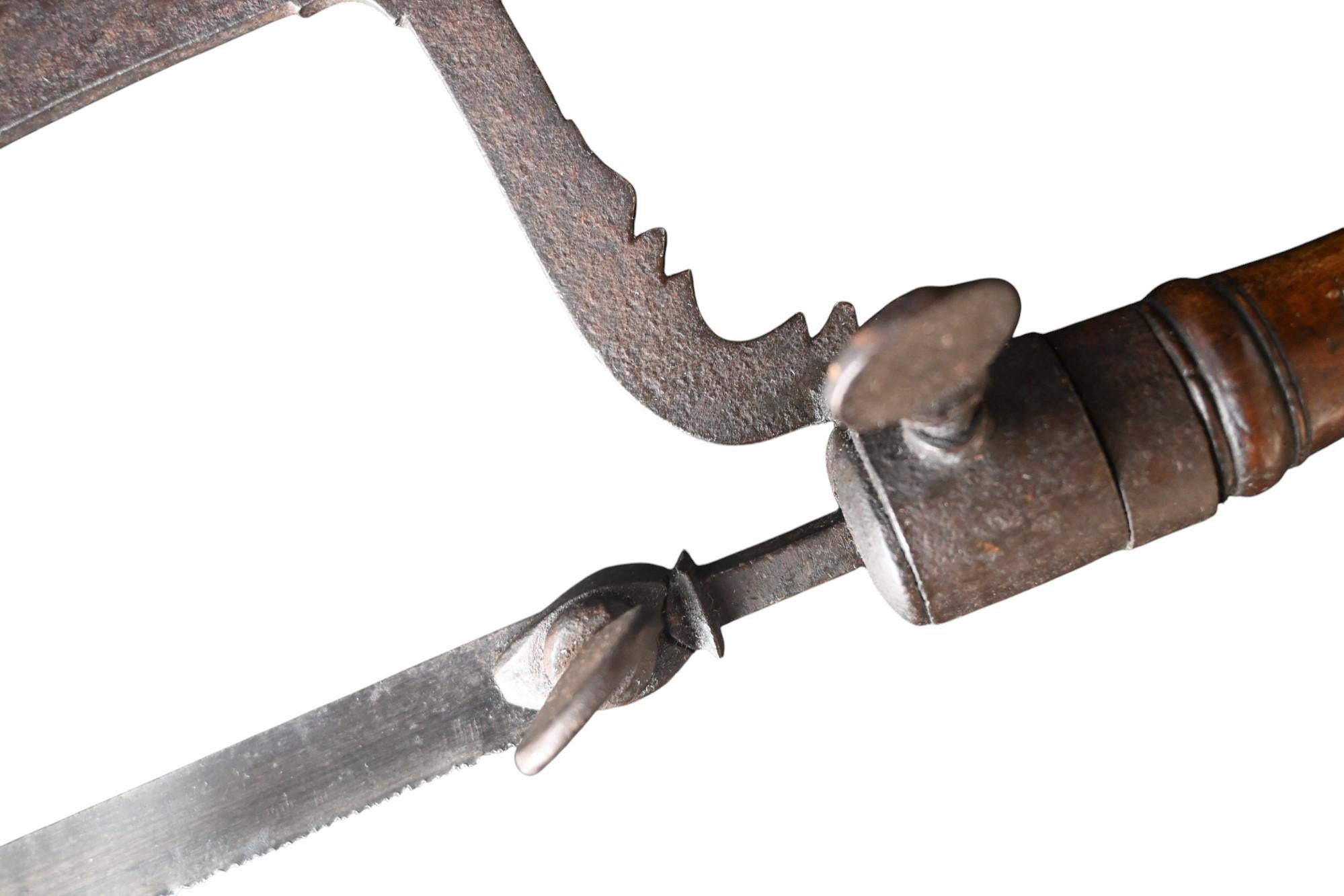 German Scultetus Amputation Saw, 17th Century For Sale