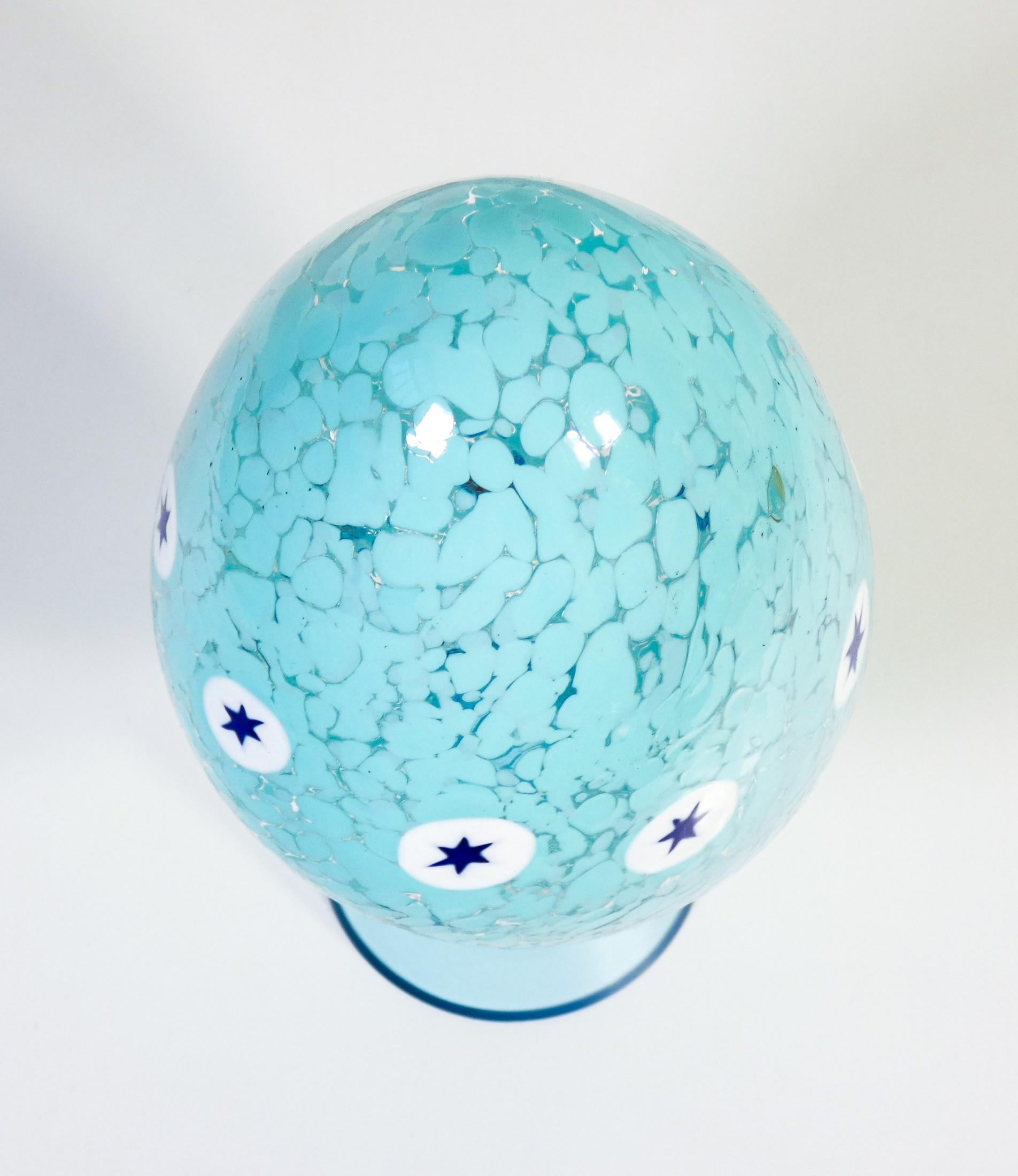 Egg sculpture in blown glass signed Carlo MORETTI. Italy, 1970s 1