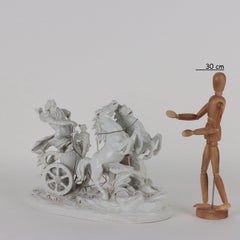 Scultura Biga trainata da cavalli, Ginori Manifattura di Doccia, Ginori Manifattura di Doccia, 1850 ca.
