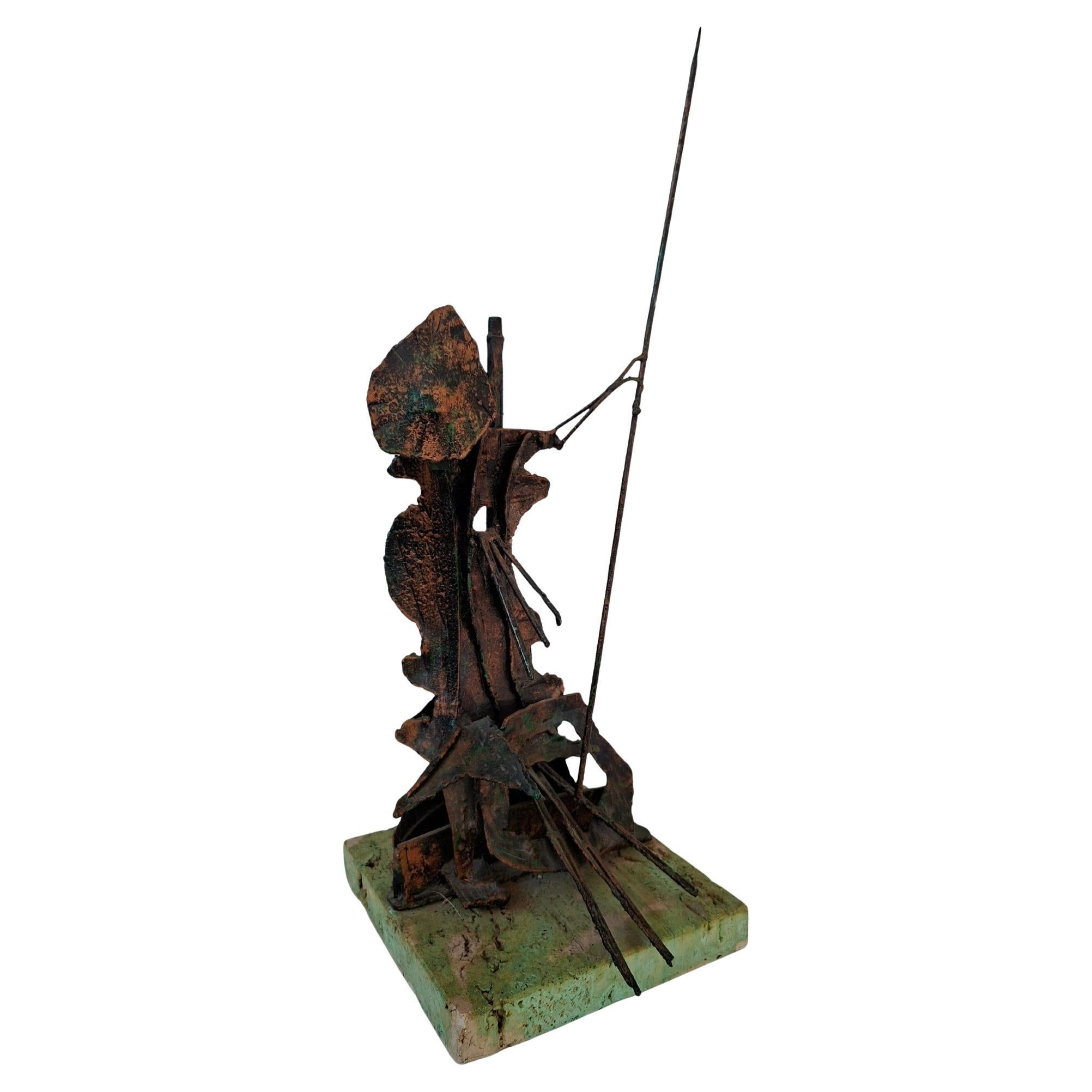 Brutalist "Don Quixote" Sculpture in Copper - A Mid-Century Design Icon For Sale