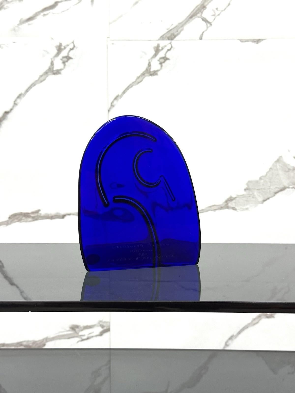 Scultura di Archimede Seguso per la Regione del Veneto Anni 70 vetro di Murano In condizioni ottime in vendita a Taranto, IT