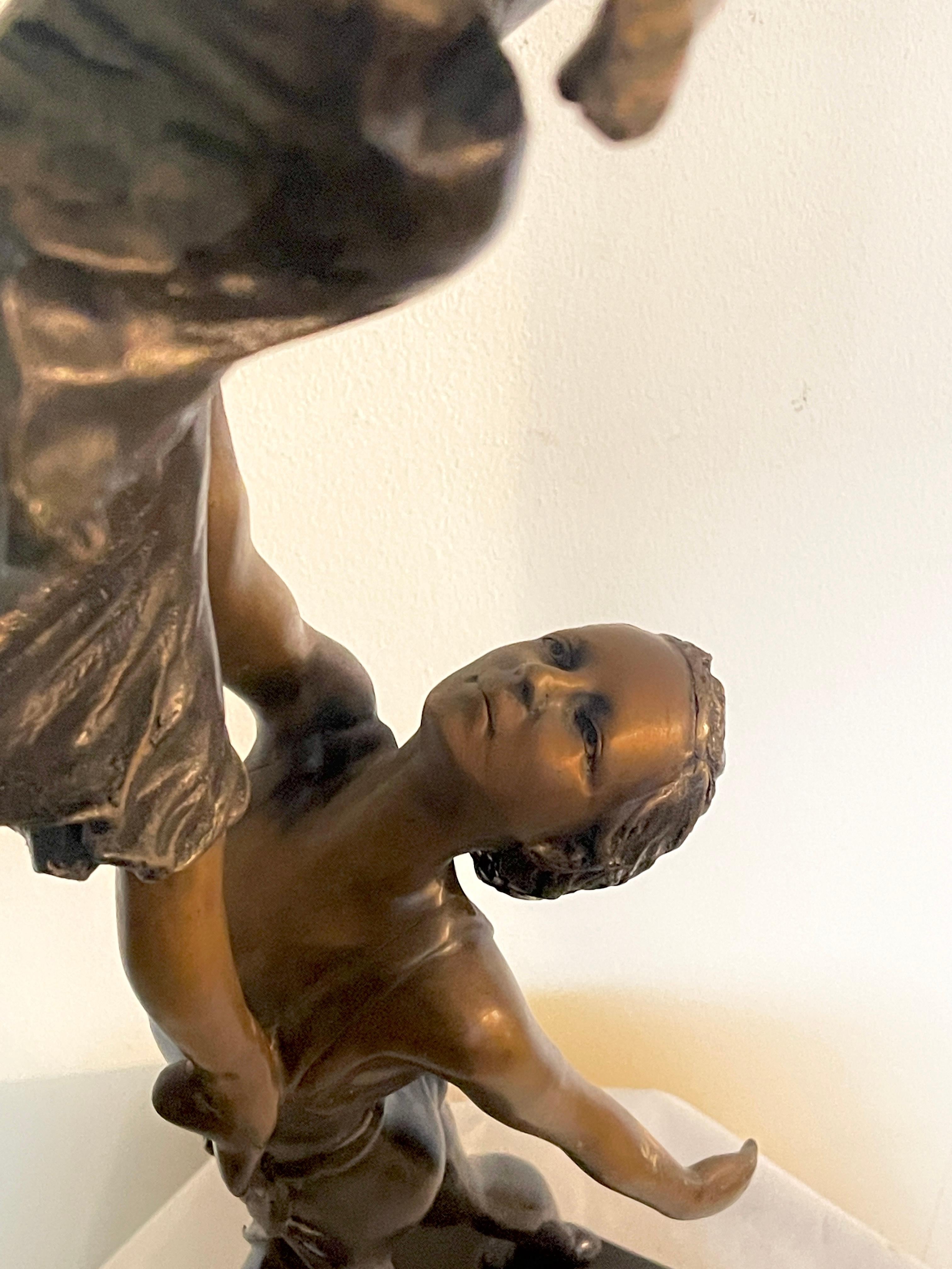 Scultura di ballerini in bronzo francese anni '30 in vendita 5