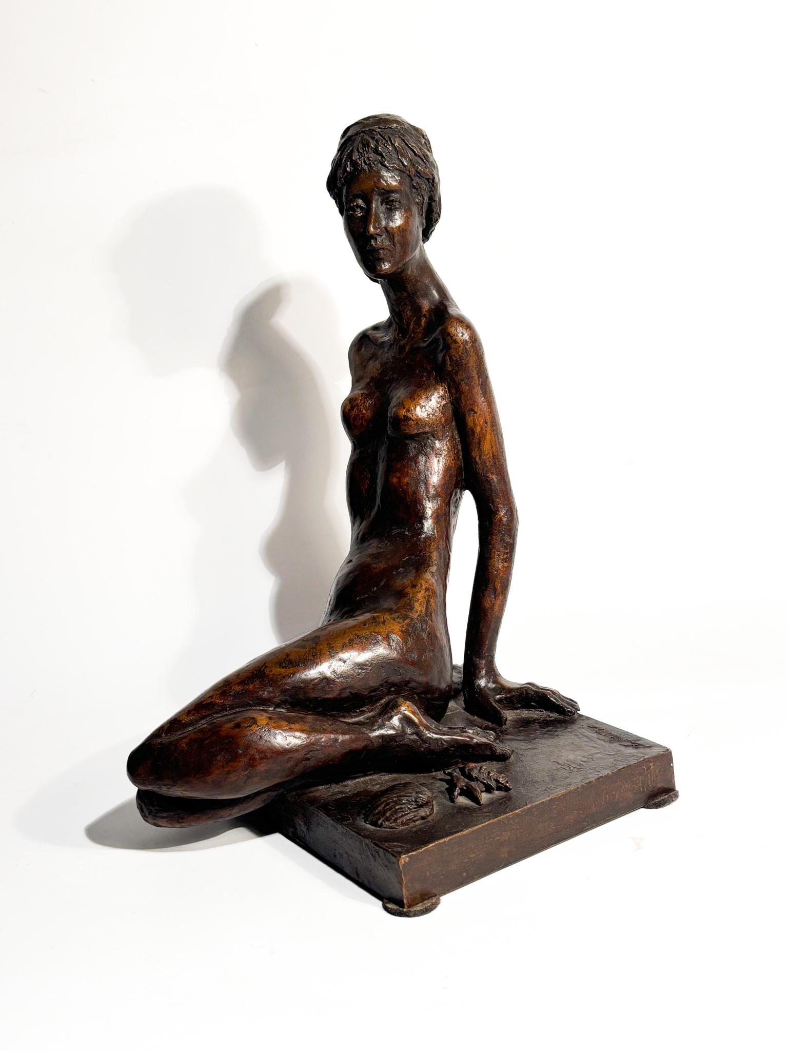 Scultura di Dama in Bronzo di Autore Italiano Anni 20 In condizioni buone in vendita a Milano, MI