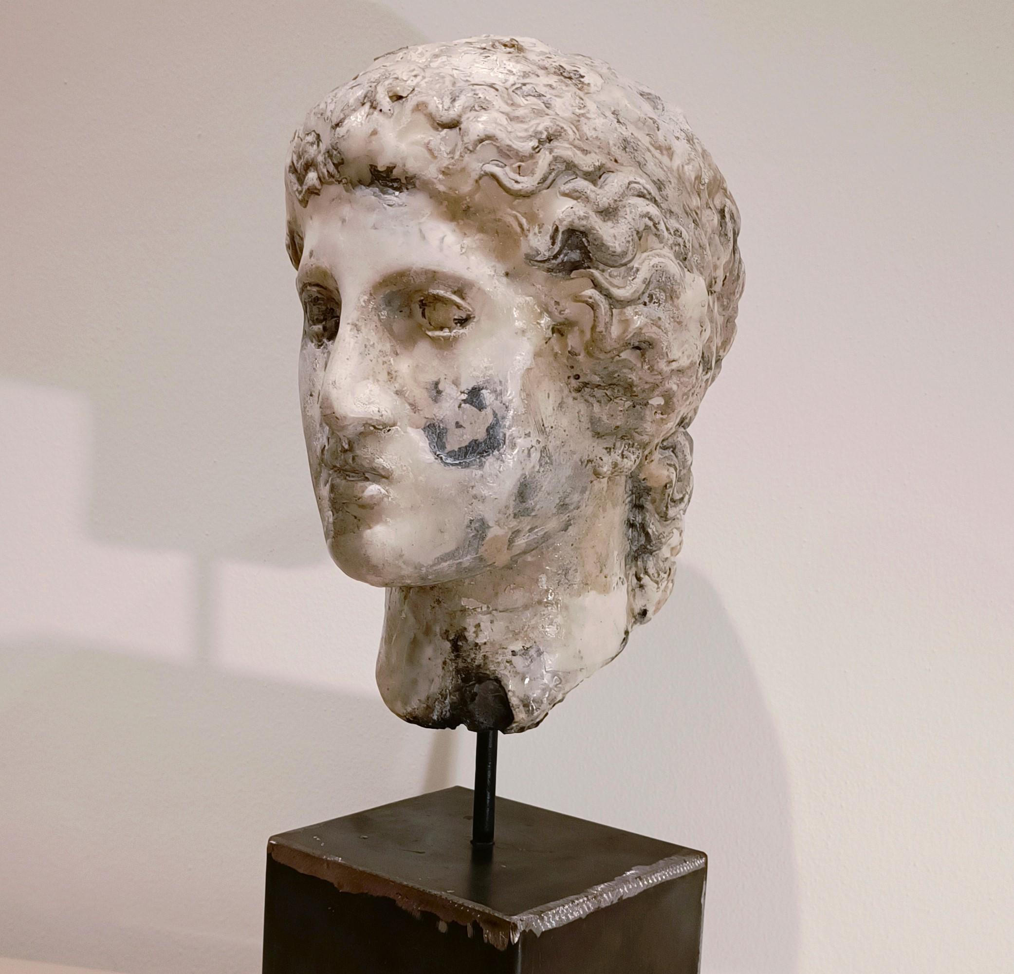 Sculpture of Hera Greek mythology in plaster, wax - Alessandro La Motta For Sale 4