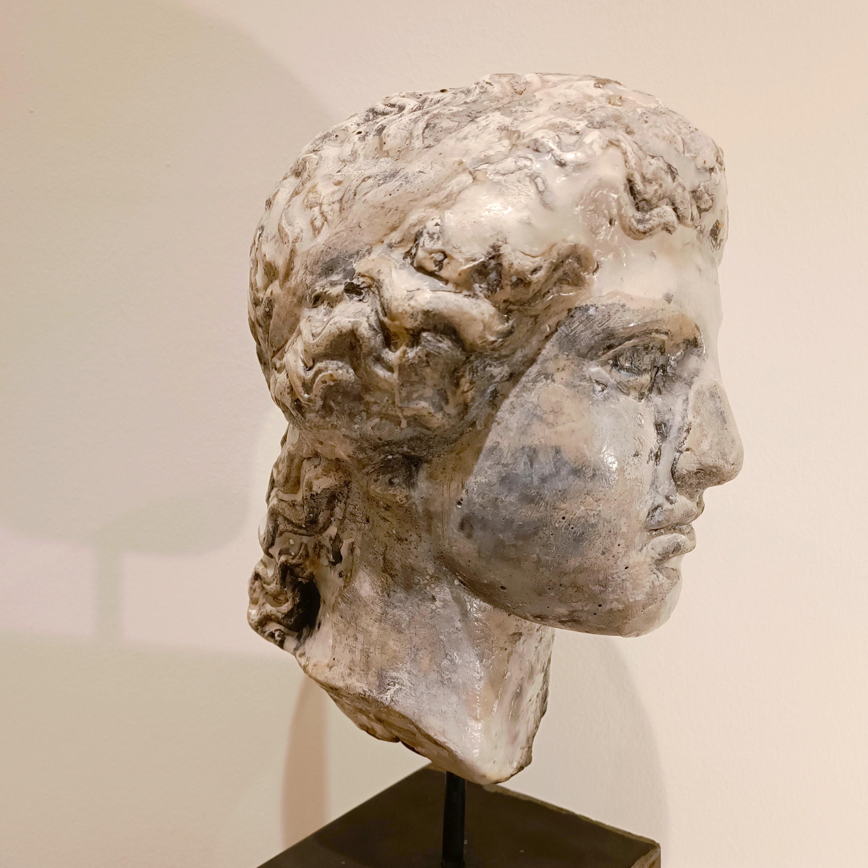 Classical Greek Sculpture of Hera Greek mythology in plaster, wax - Alessandro La Motta For Sale