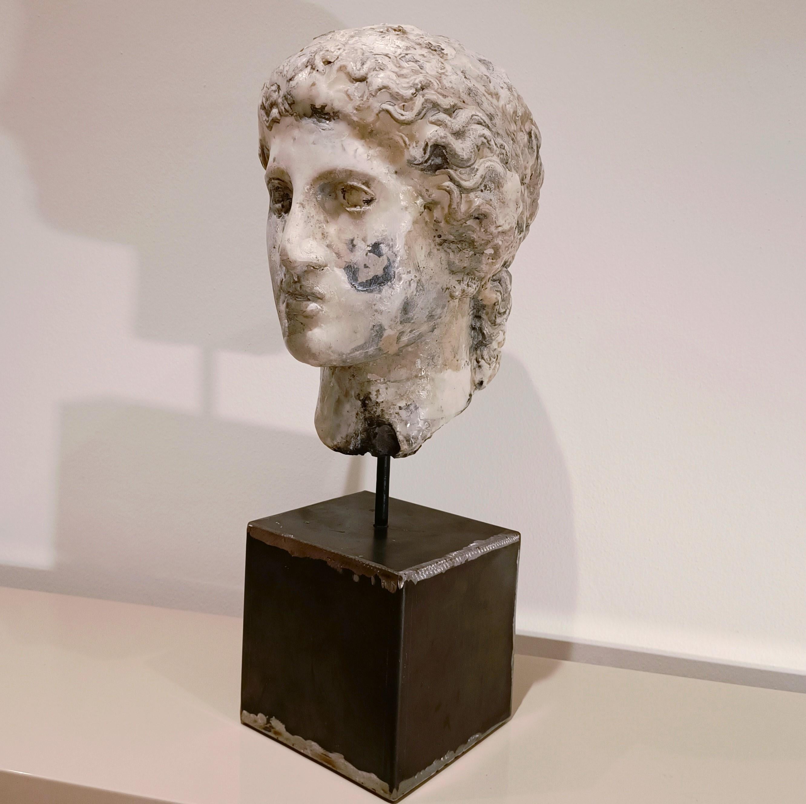 Contemporary Sculpture of Hera Greek mythology in plaster, wax - Alessandro La Motta For Sale