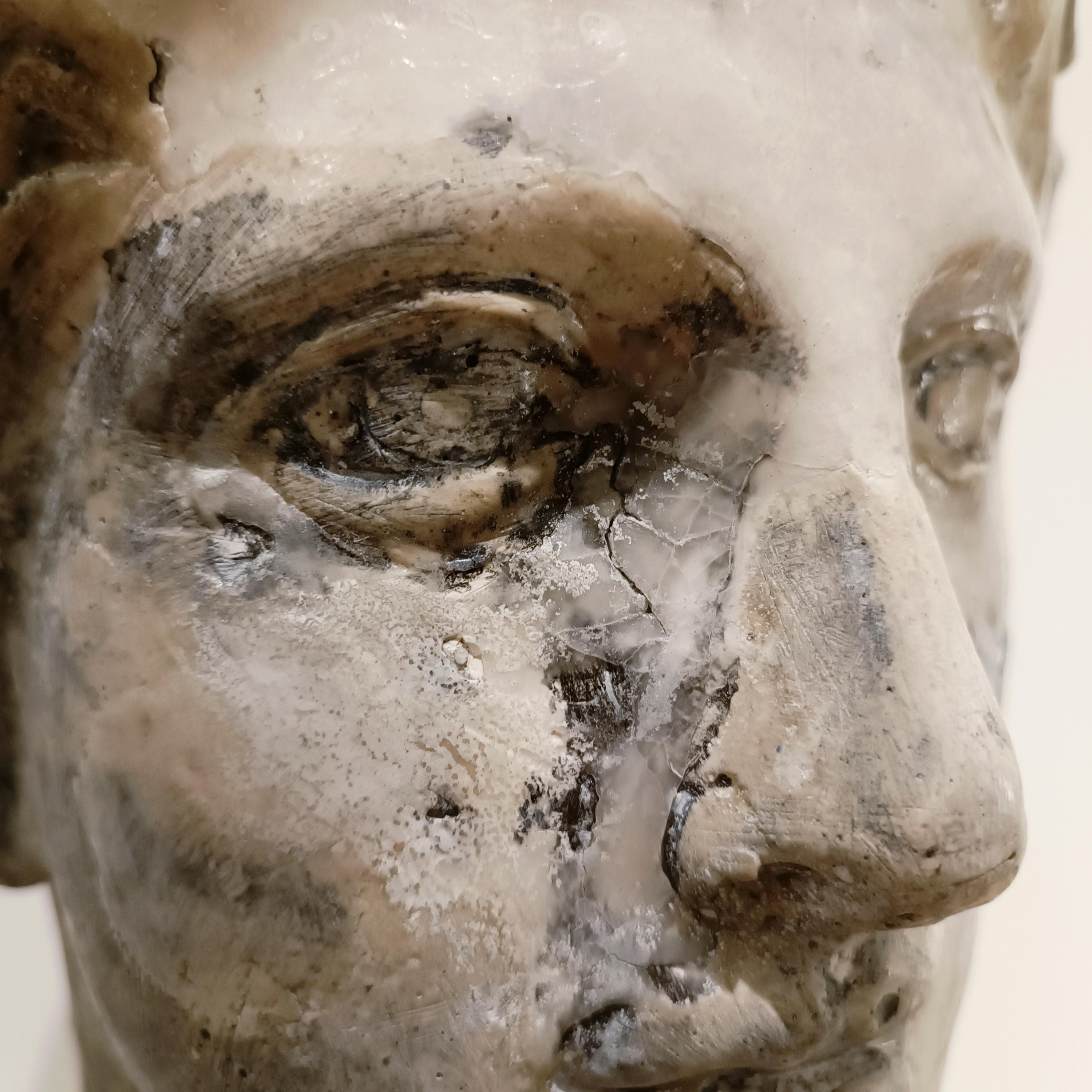 Sculpture of Hera Greek mythology in plaster, wax - Alessandro La Motta For Sale 1