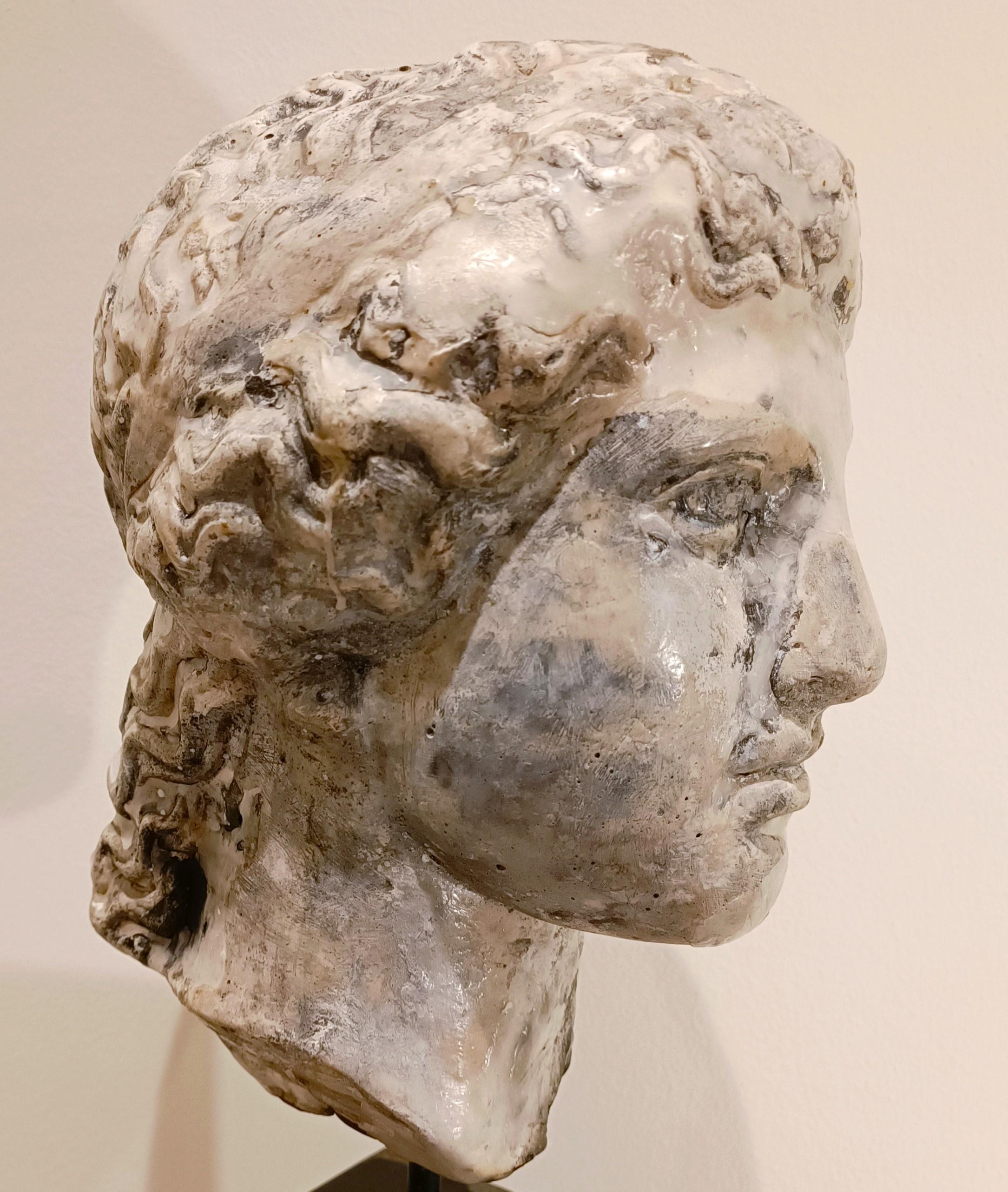 Sculpture of Hera Greek mythology in plaster, wax - Alessandro La Motta For Sale 2