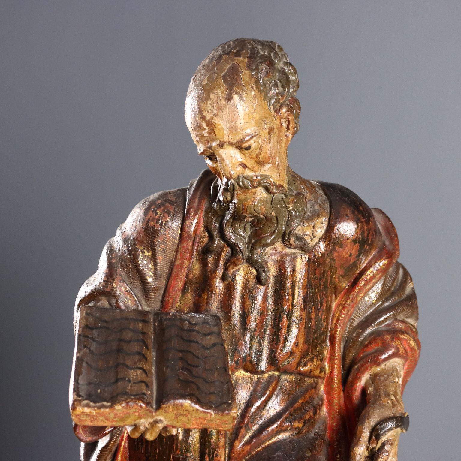 Altro Scultura di San Bernardo da Chiaravalle XVII secolo in vendita