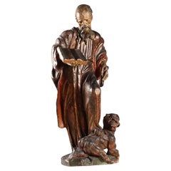 Scultura di San Bernardo da Chiaravalle XVII secolo