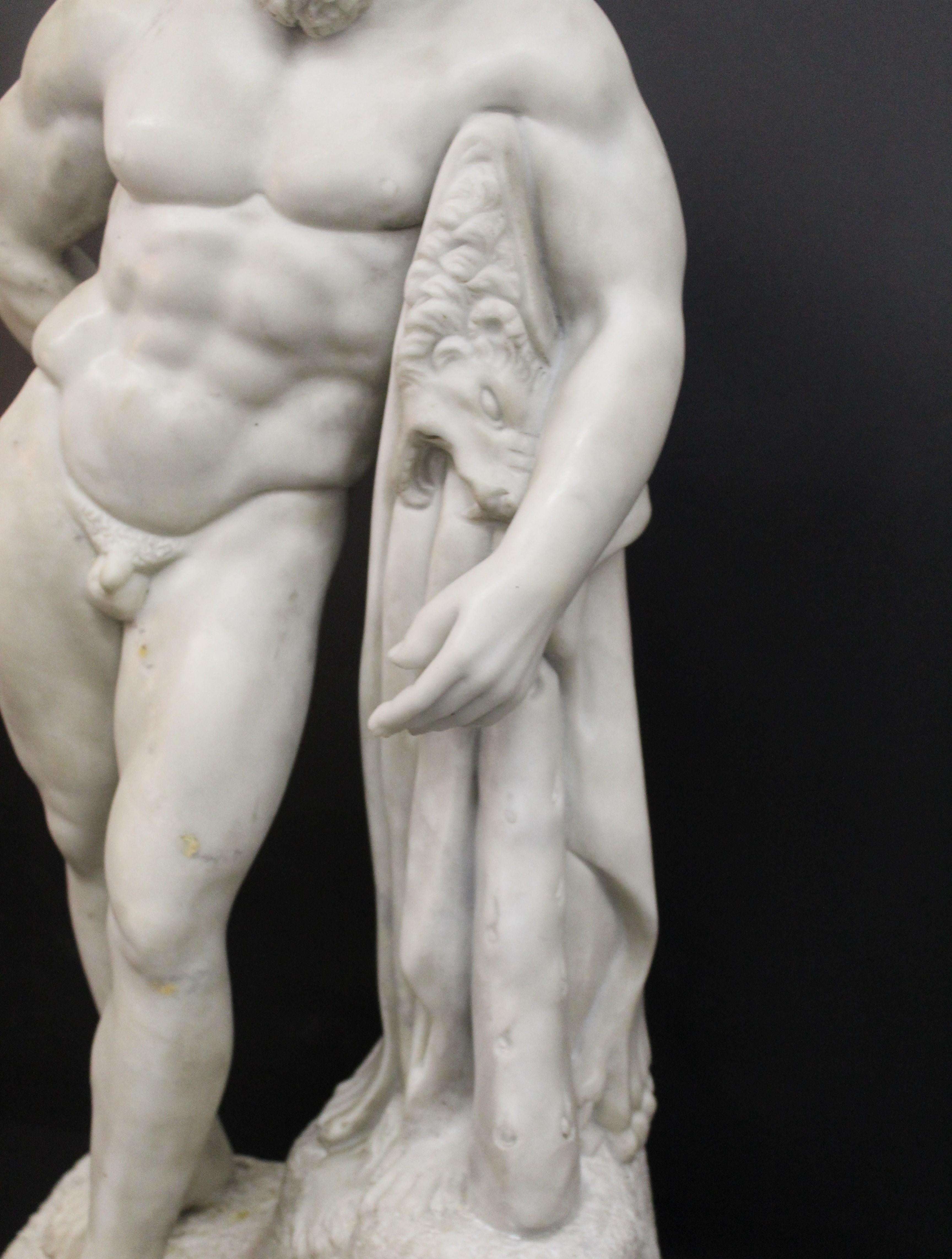 
Scultura, Ercole Farnese - 72 cm - Marmo - Inizio XX secolo. Marble sculpture , early 20th century. ADDITIONAL PHOTOS AND INFORMATION CAN BE REQUESTED BY EMAIL. Indicative shipping costs in Italy: 180€ and Europe: 270€. WE SHIP WORLDWIDE, WRITE US