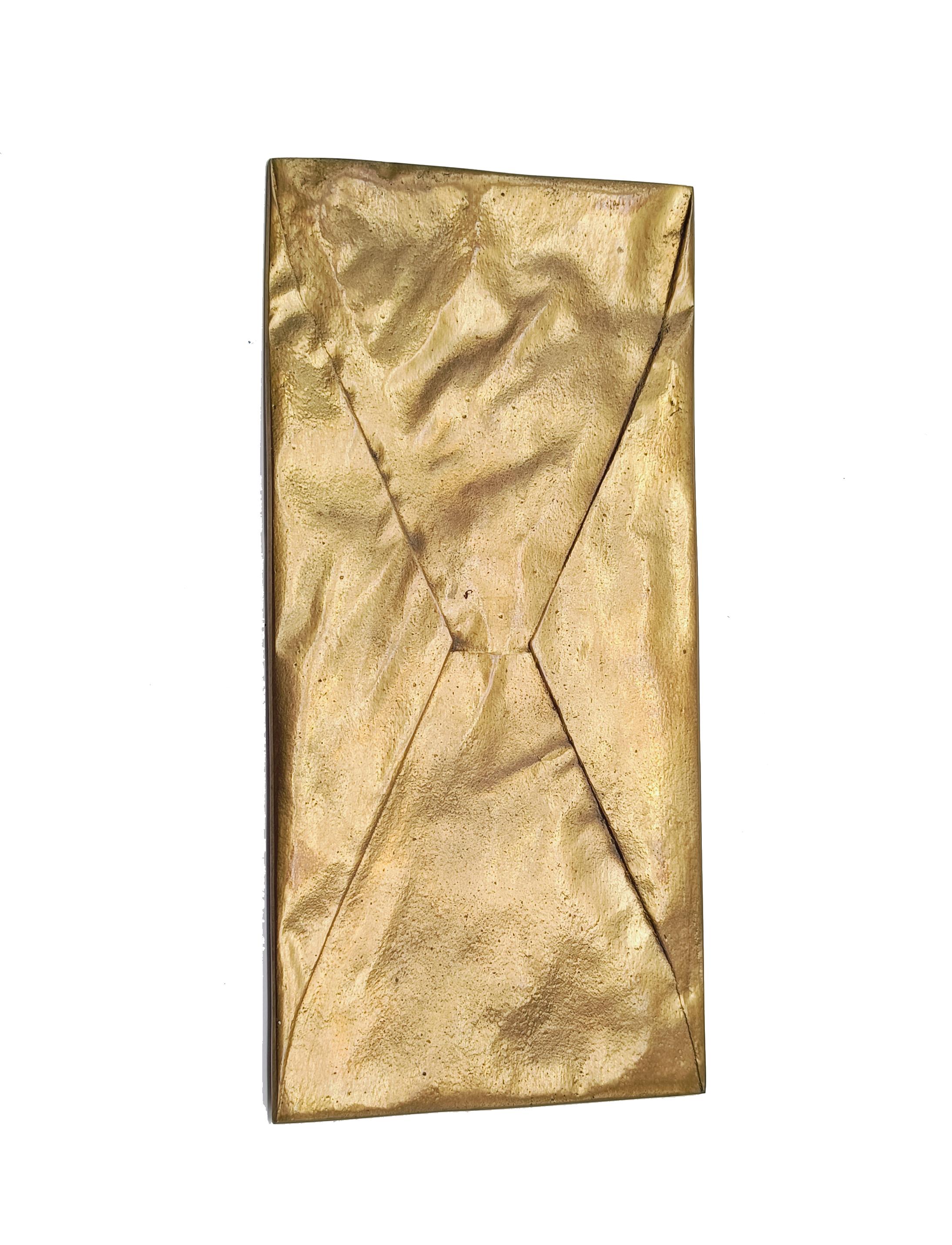 Scultura in Bronzo a Forma di Busta da Lettera Siglata R.M.  50/200, Italia 1970 In condizioni buone in vendita a Naples, IT