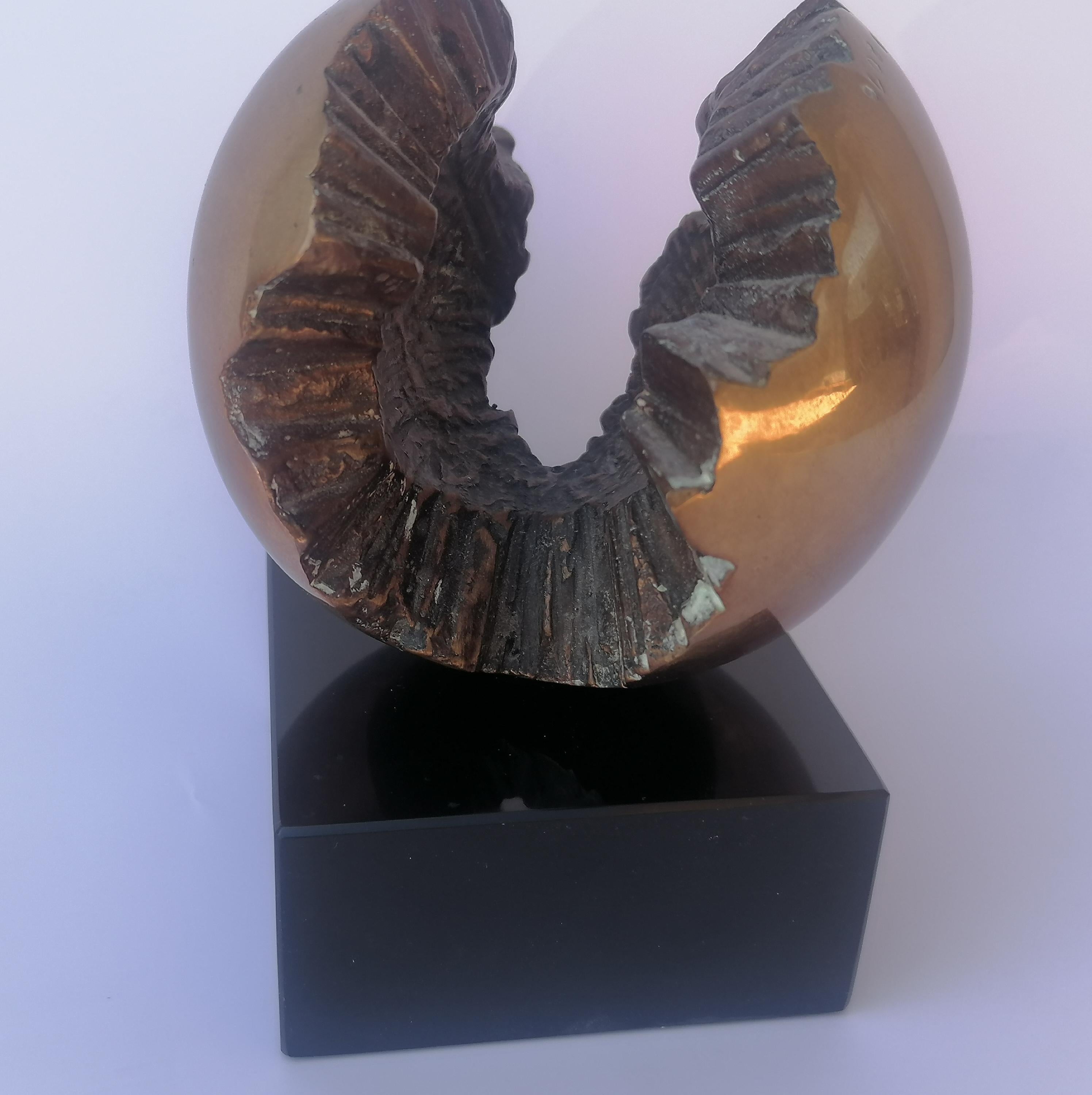 scultura in bronzo di Claudio Capotondi _ Sferaperta In condizioni ottime in vendita a Tarquinia, IT