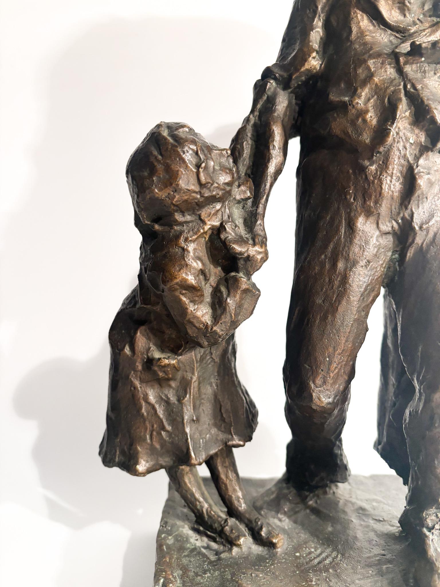 Scultura in Bronzo di Due Figure 'I Capricci' di Edmondo Furlan Anni 60 In condizioni buone in vendita a Milano, MI
