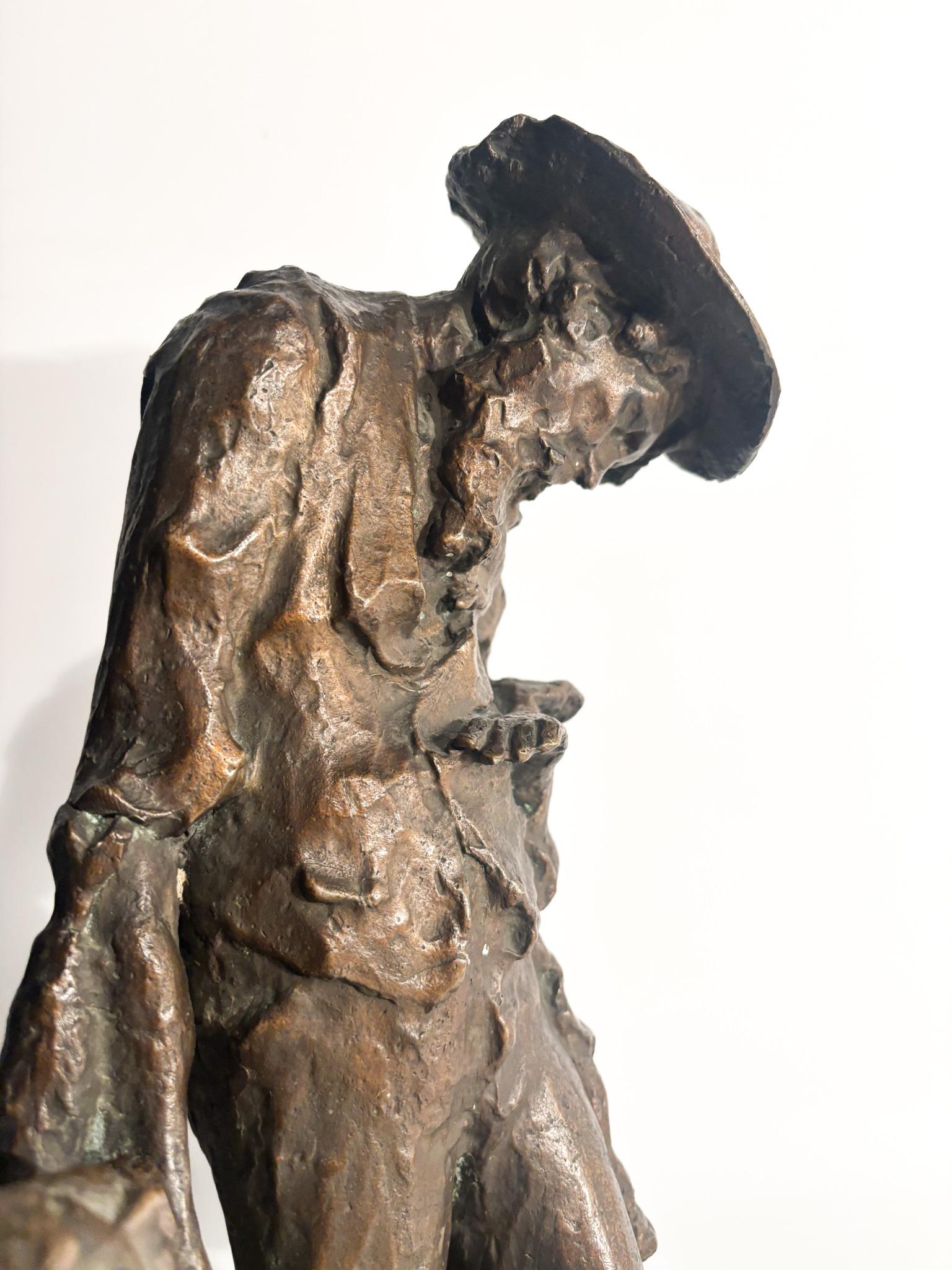 Scultura in Bronzo di Due Figure 'I Capricci' di Edmondo Furlan Anni 60 in vendita 1