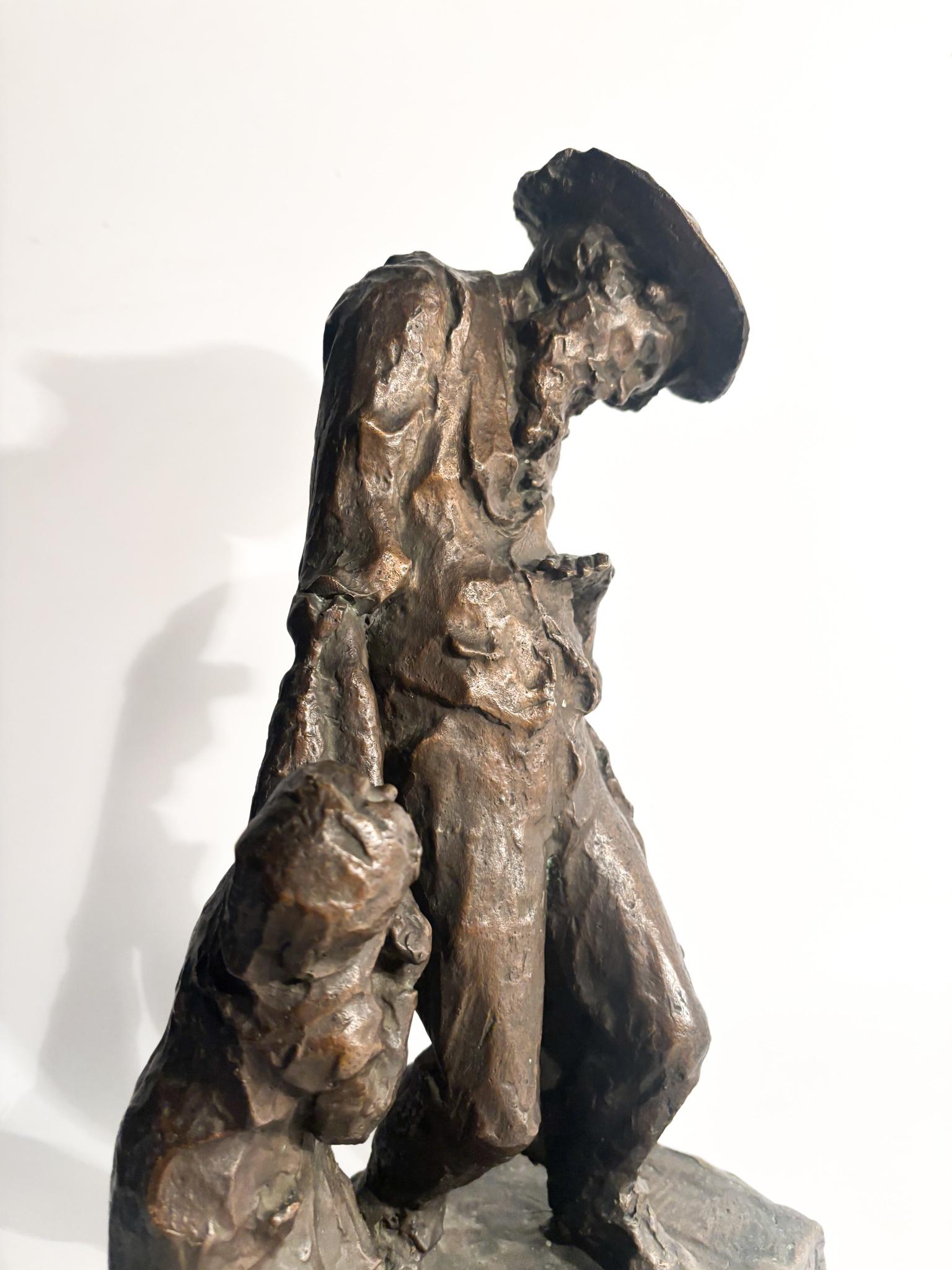 Scultura in Bronzo di Due Figure 'I Capricci' di Edmondo Furlan Anni 60 in vendita 2