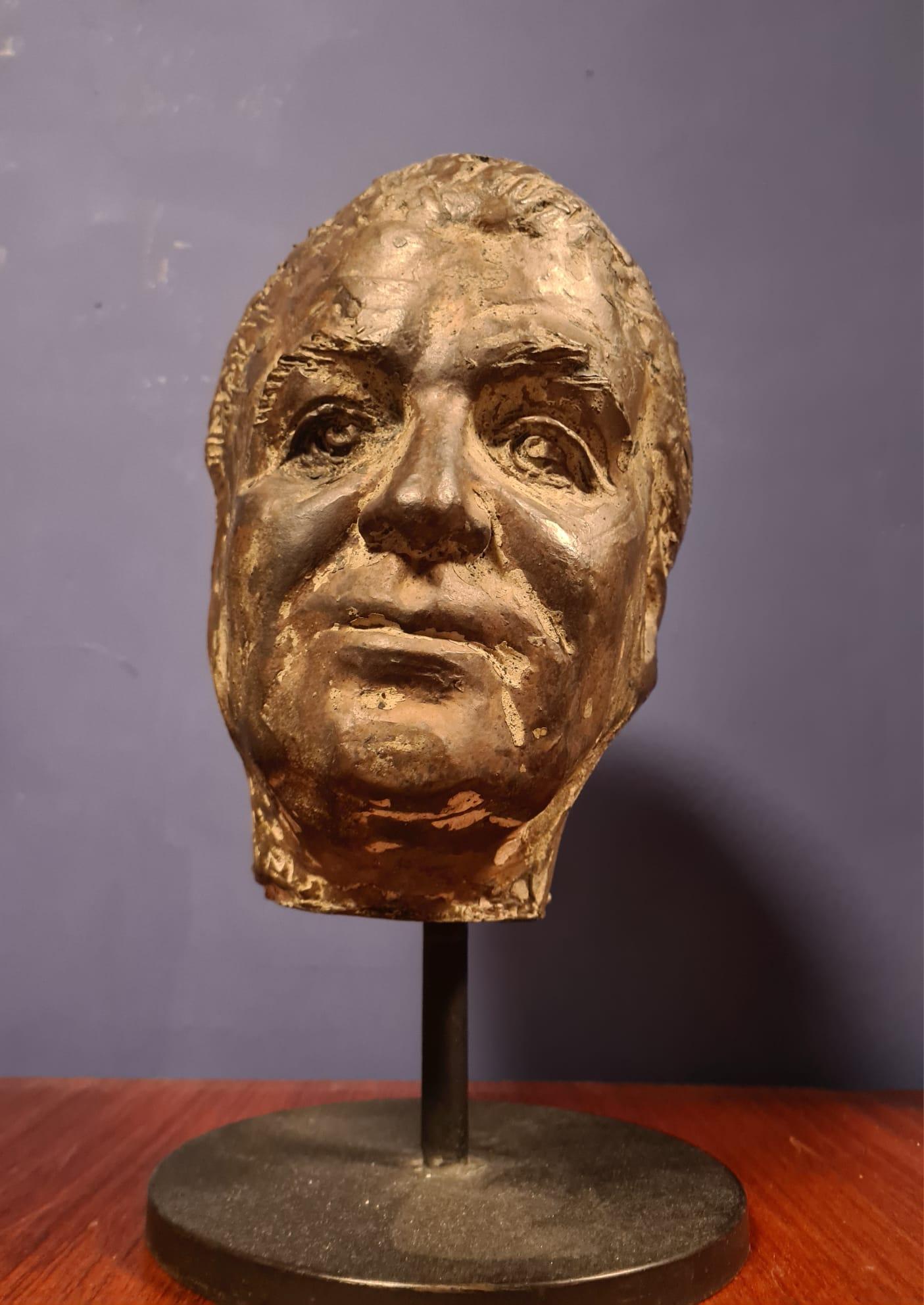 Bronze sculpture of Umberto Mastroianni In Excellent Condition For Sale In Torino, IT