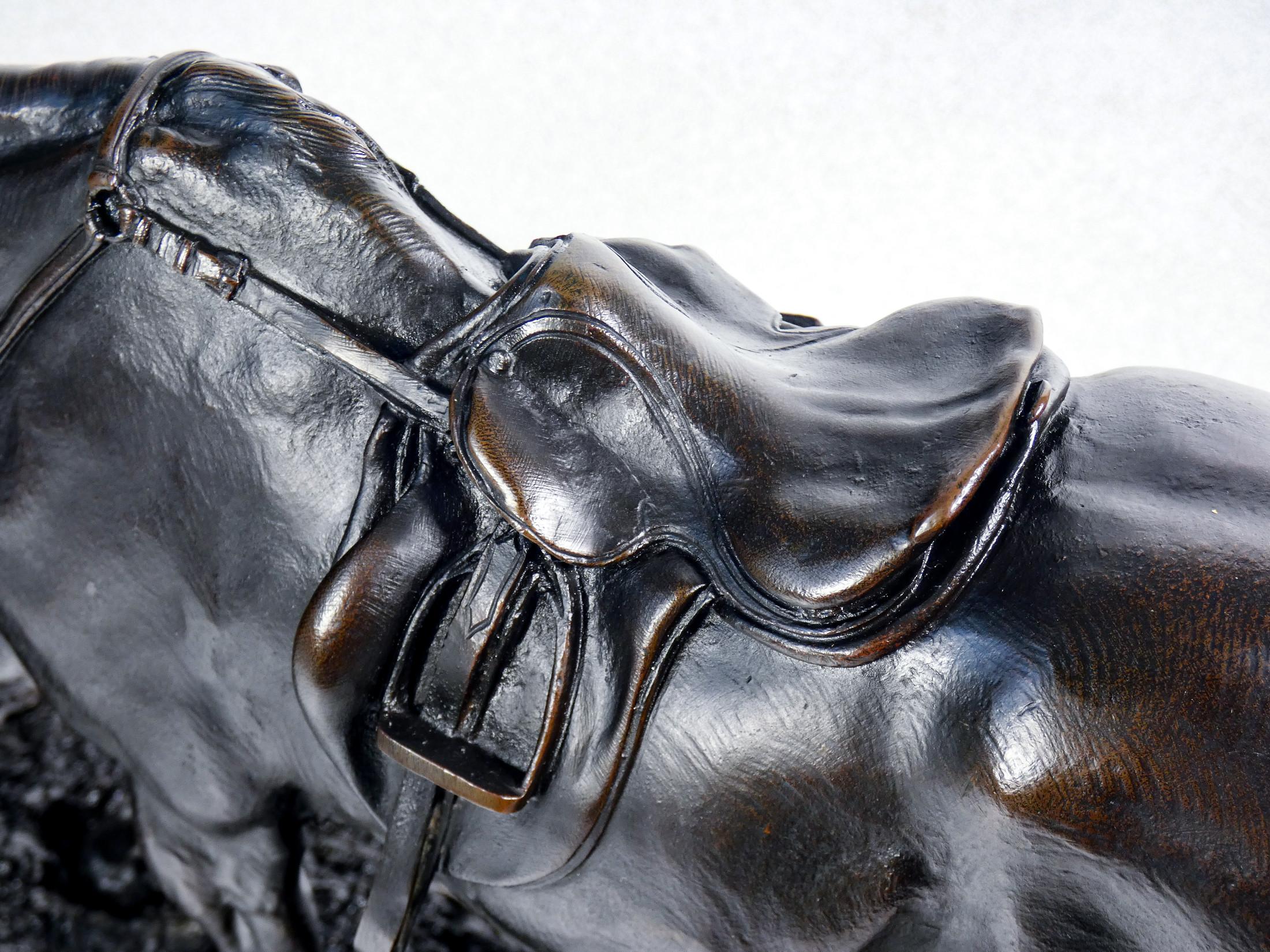 Scultura in bronzo firmata Pierre-Jules MÈNE Jules Jouant Avec un Chien. 1800 10