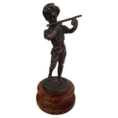 Bronze Sculpture "The Young Piper"