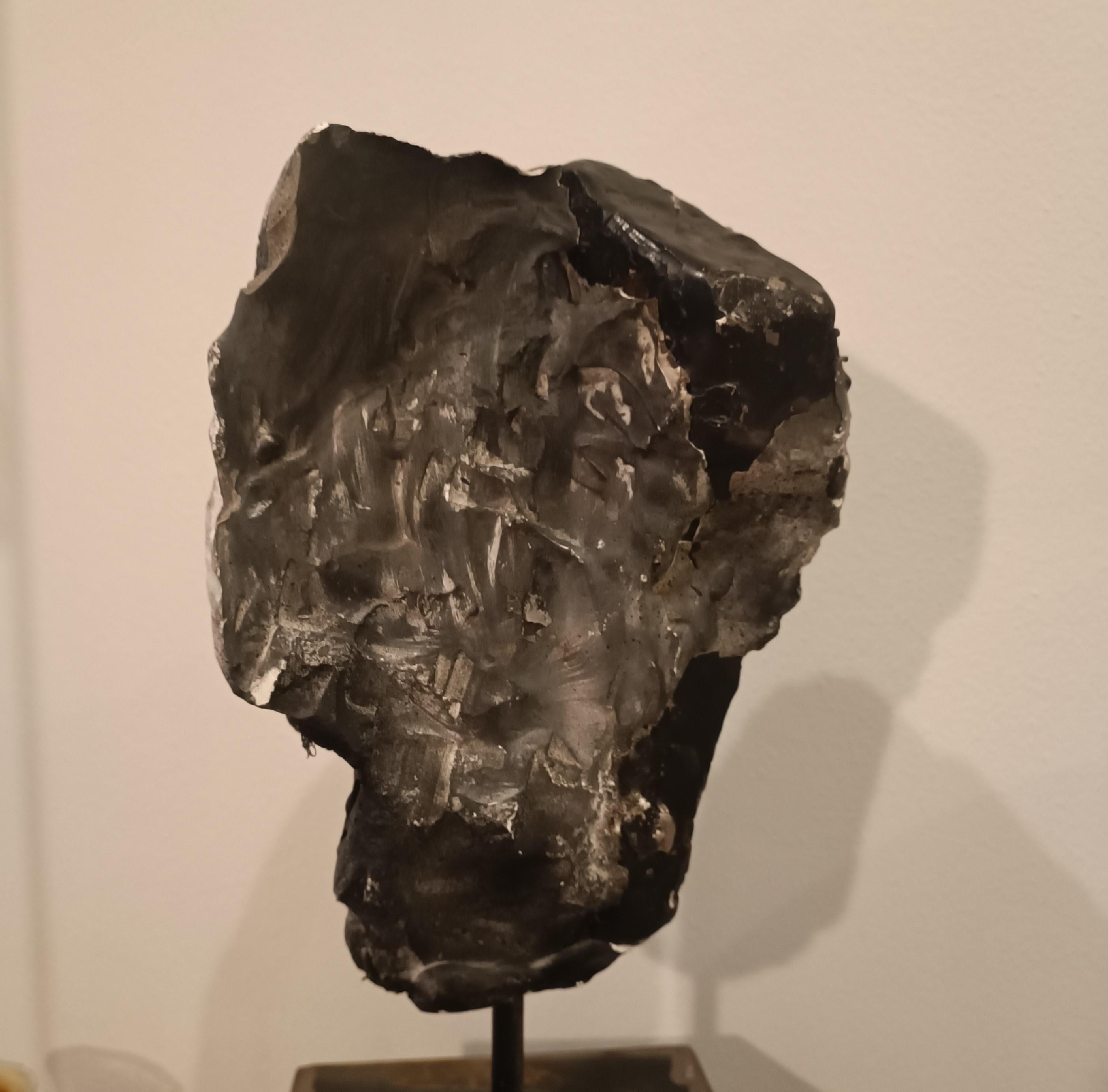 Moderno Scultura in cera, gesso e black carbon “ Il volto”  di Alessandro La Motta in vendita