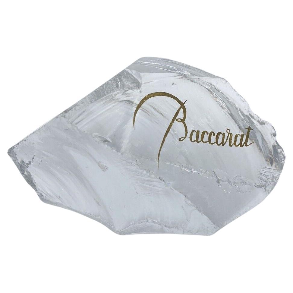 Escultura de Cristal Baccarat Francia Diseño Vintage