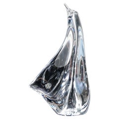 DAUM France crystal sculpture. Penguin. France, 1990s