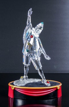 Escultura de cristal SWAROVSKI PIERROT, «Masquerade». Austria, 1999