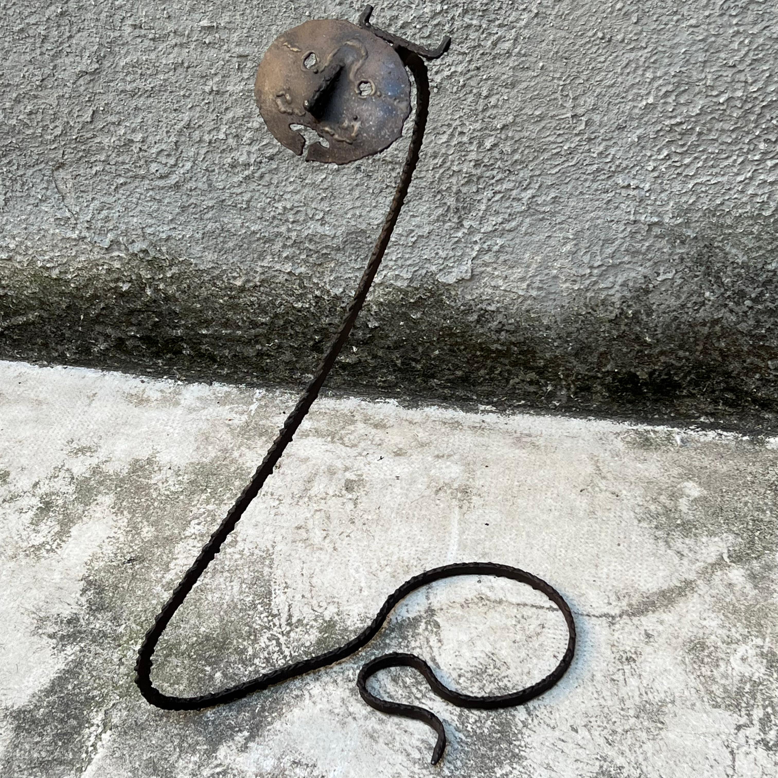 Keywords: iron sculpture, attributed to Marcello Fantoni, Italian brutalist art, 1950s sculpture, mid-century sculpture, welded iron, Tuscan sculpture, unsigned work, Italian design, postwar art, iron sculpture, attributed to Marcello Fantoni,
