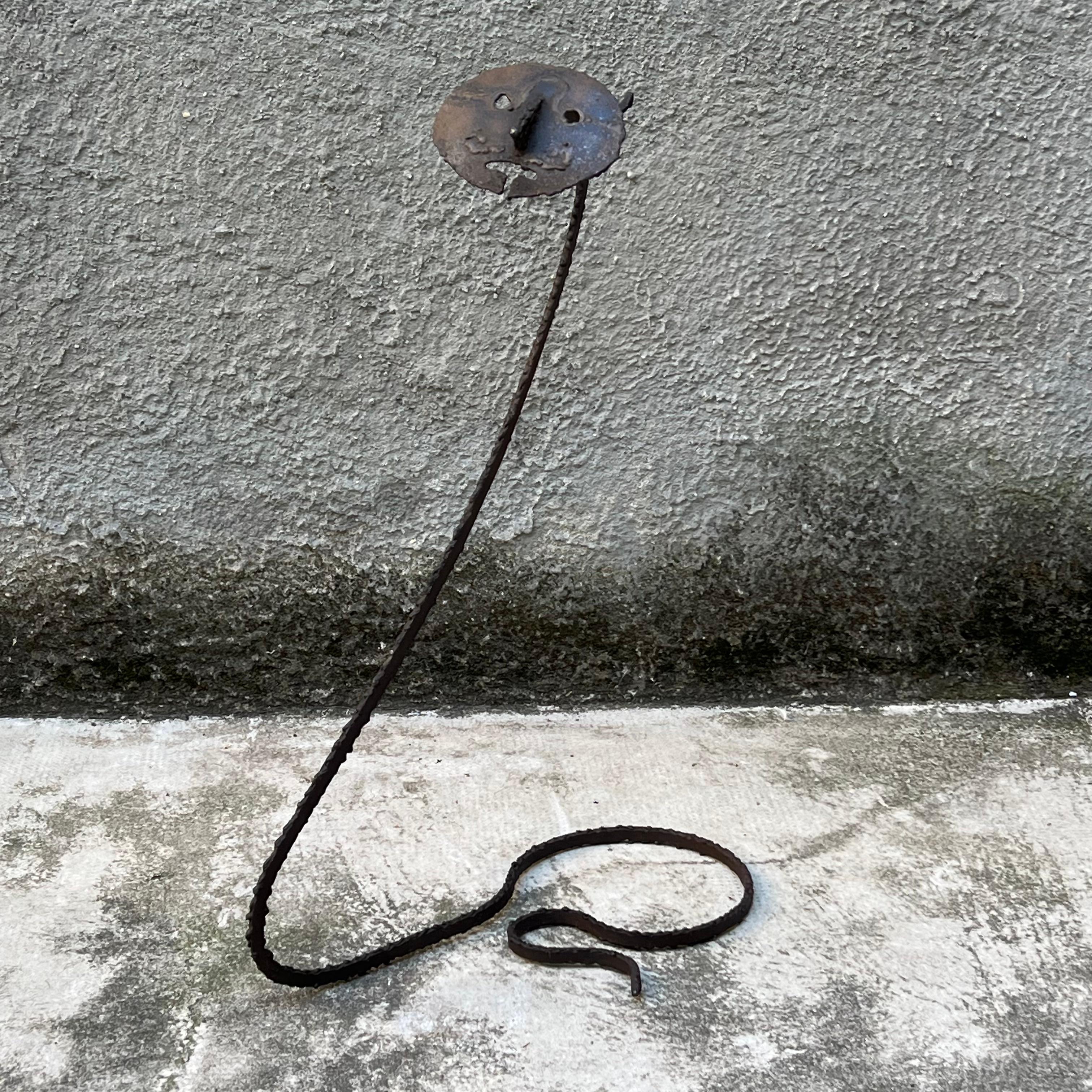 Italian Brutalist Iron Sculpture - Italy - 1950s - Attributed to Marcello Fantoni For Sale