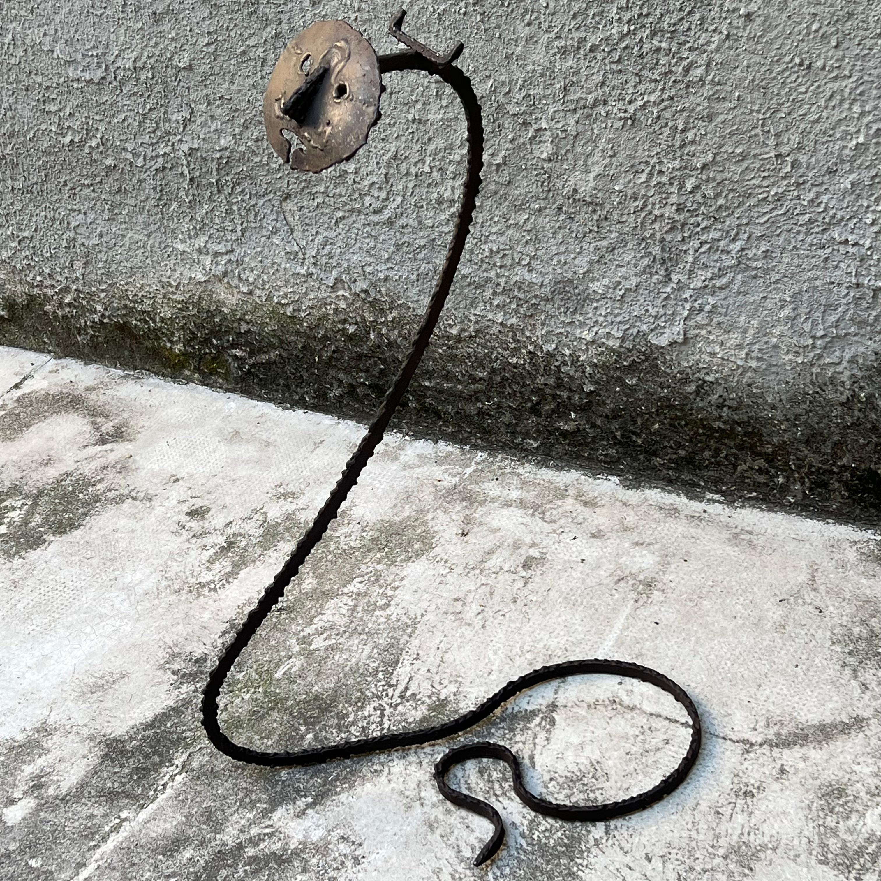 Brutalist Iron Sculpture - Italy - 1950s - Attributed to Marcello Fantoni In Good Condition For Sale In Milano, IT