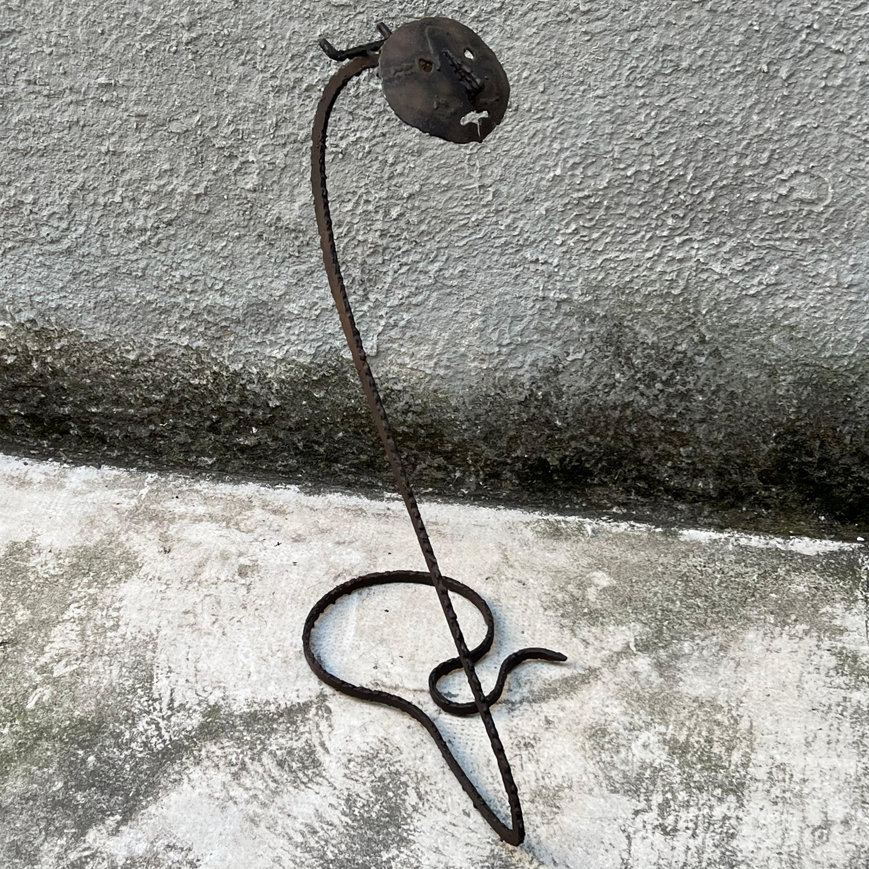 20th Century Brutalist Iron Sculpture - Italy - 1950s - Attributed to Marcello Fantoni For Sale