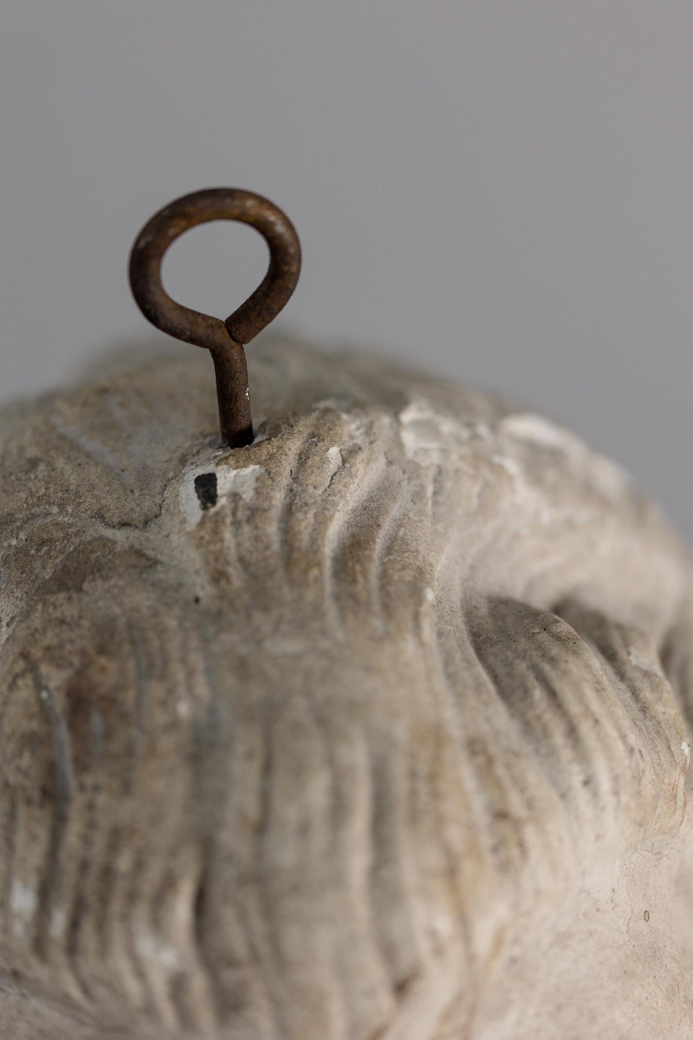 Scultura in gesso raffigurante testa di uomo - anni '60 Gesso en venta