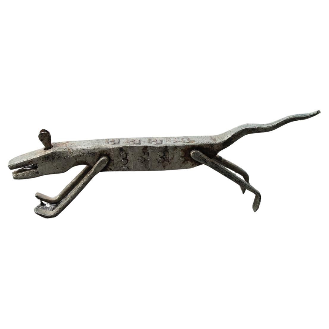 Sculpture en métal de chien Italie 1960 Brutalist  en vente