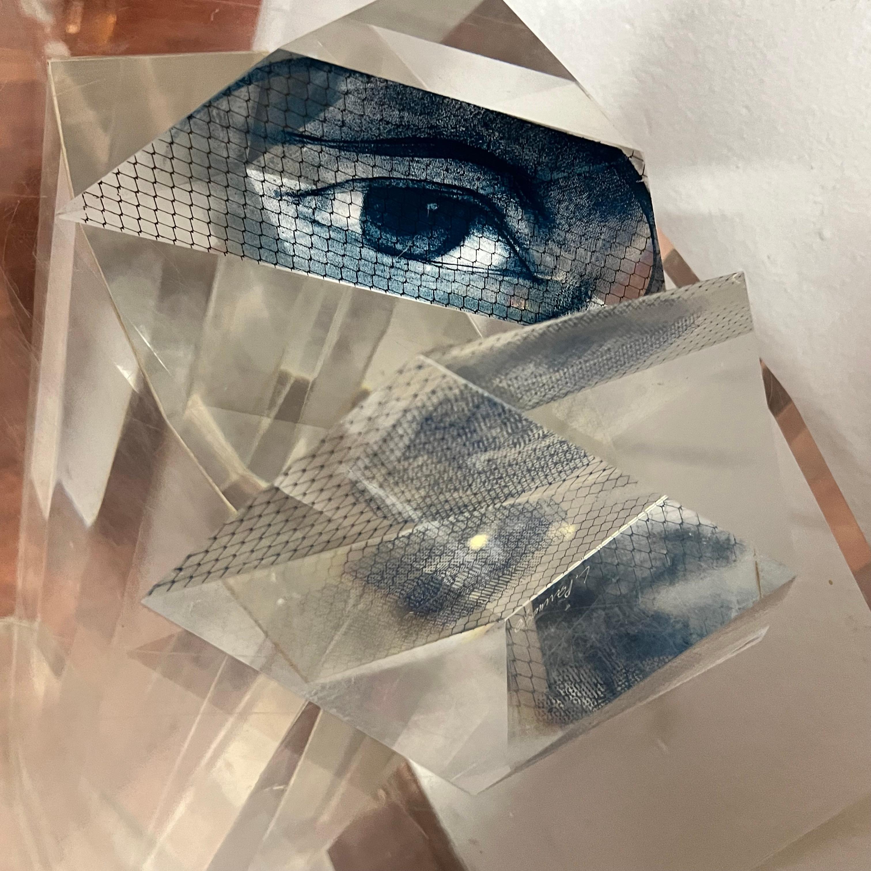 Plexiglass Sculpture - Two Screen Printed Multiples Signed and Numbered - 100 pcs. For Sale 4