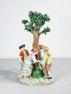 DRESDEN porcelain sculpture molded and painted by hand. Early 20th cent.