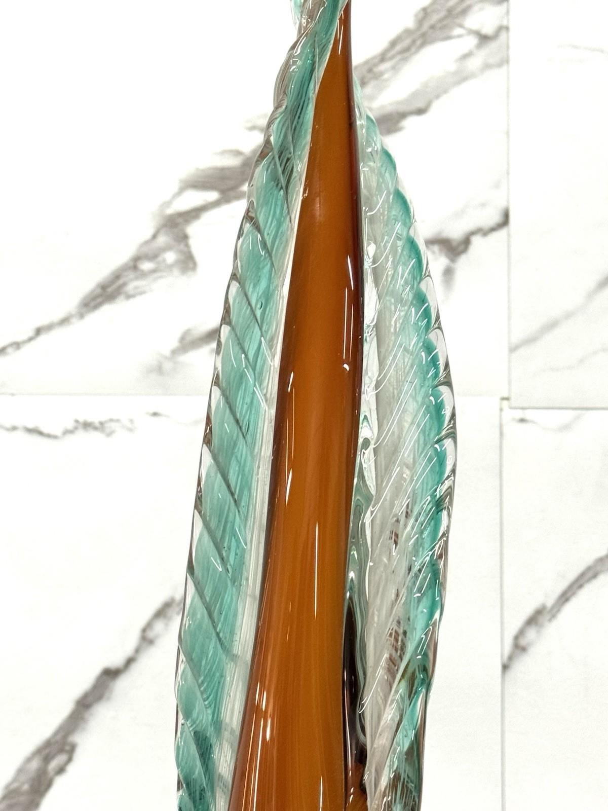 Scultura in Vetro a Spirale Arte Decorativa degli anni '70 en vente 1