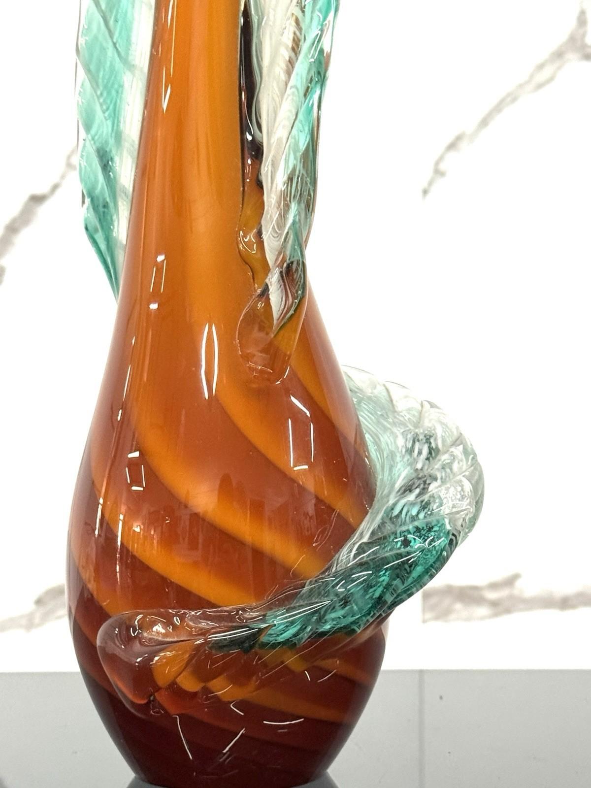 Scultura in Vetro a Spirale Arte Decorativa degli anni '70 en vente 2