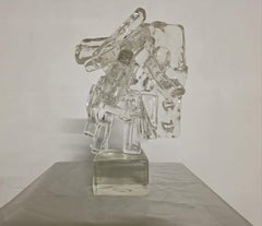 Skulptur aus Muranoglas von Ermanno Nason, 1969