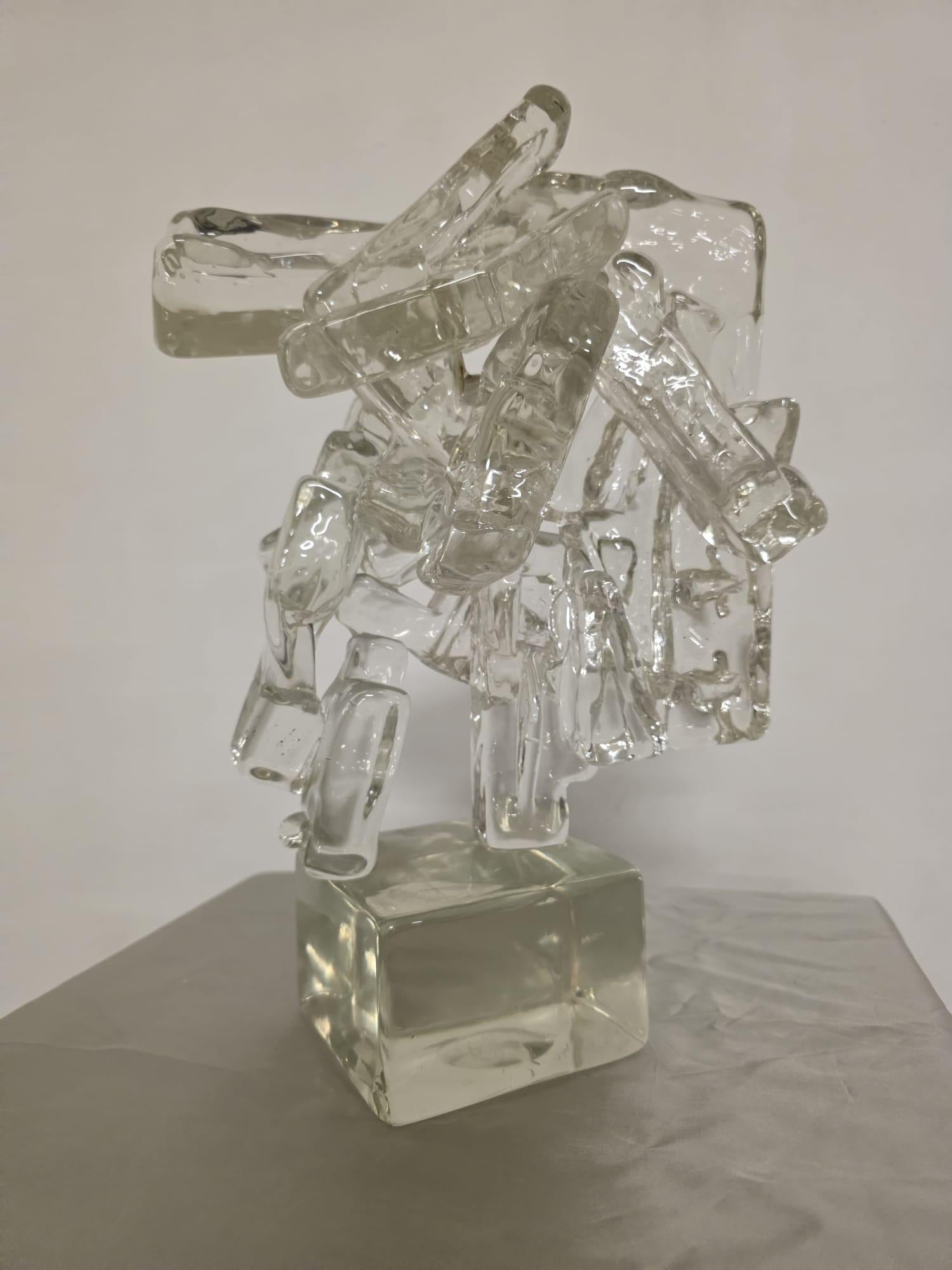 Sculpture en verre de Murano par Ermanno Nason, 1969 en vente 1